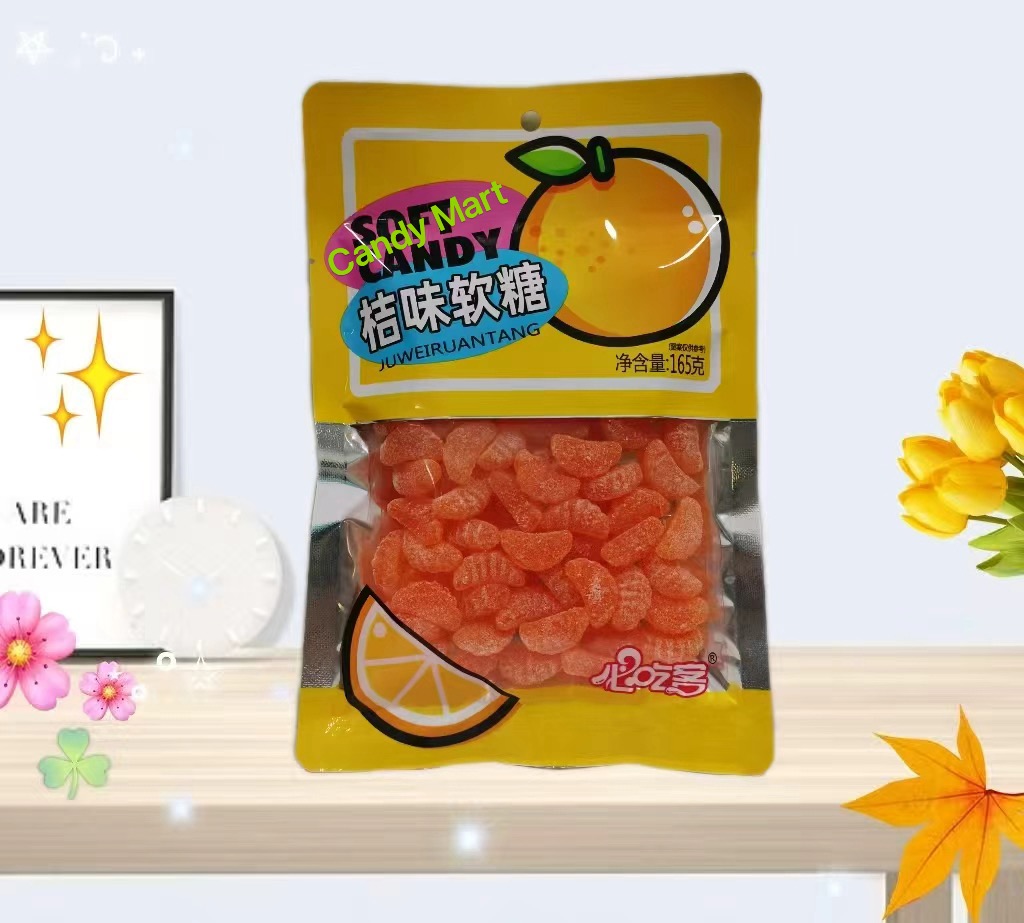 Orange soft candy